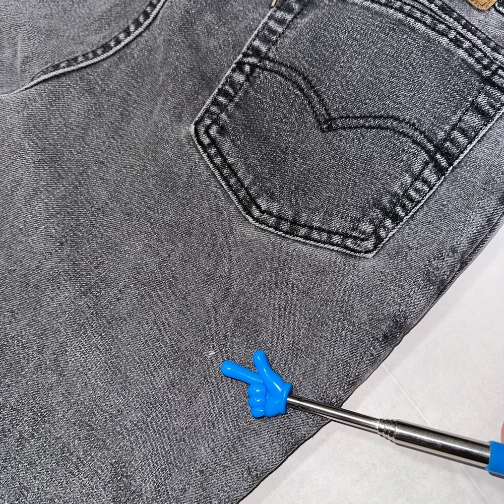 VTG Levi’s 573 Jeans 900 Series Sz14 Silver Tab High Rise Grey Mom Jeans 80s 90s - Picture 15 of 16
